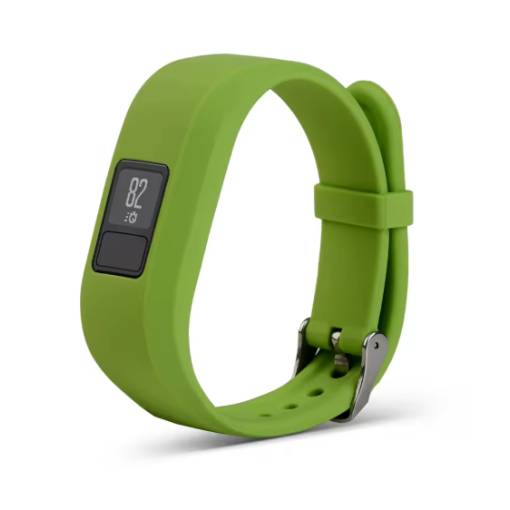 Foto - eses szilikon szíj Garmin VivoFit Junior 1-es és 2-es, Vívofit 3-hoz - L-es méret, zöld
