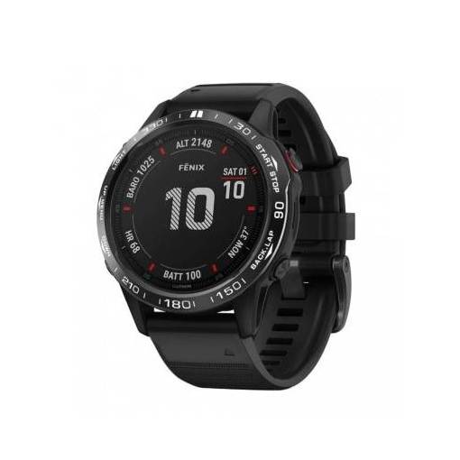 Foto - eses Silikon szíj Garmin Fénix 6X Pro - Fekete