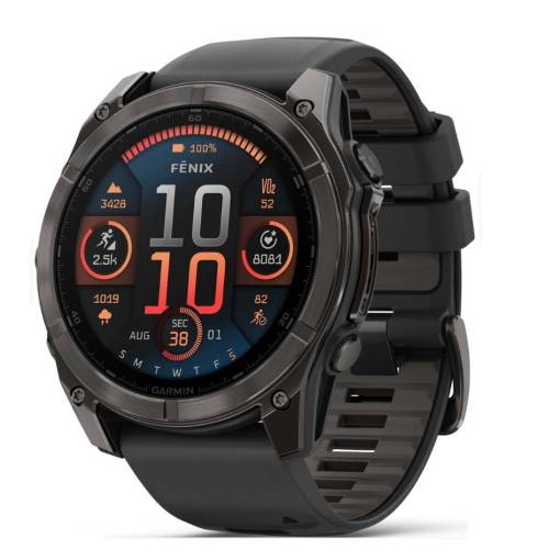 Foto - eses Silikon szíj Garmin Fénix 8 51mm - Fekete