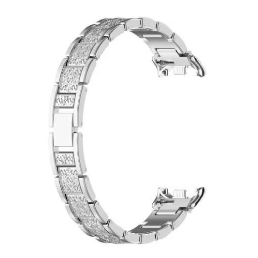 Foto - eses Milánói szíj Xiaomi Smart Band 8, 9 és 10 számára - Ezüst