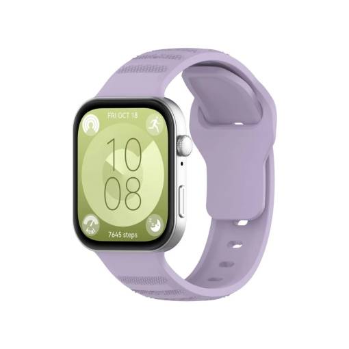 Foto - eses Szilikon szíj Huawei Watch Fit 3, 4 és 4 Pro okosórákhoz - Bézs