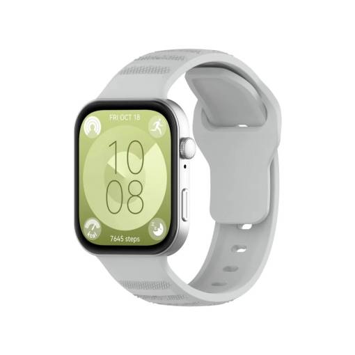 Foto - eses Szilikon szíj Huawei Watch Fit 3, 4 és 4 Pro okosórákhoz - Bézs
