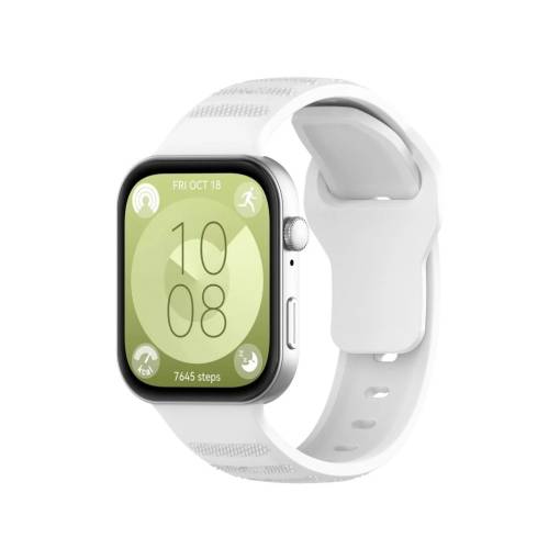 Foto - eses Szilikon szíj Huawei Watch Fit 3, 4 és 4 Pro okosórákhoz - Bézs