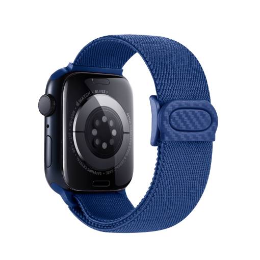 Foto - eses Nylon elasztikus óraszíj Apple Watch - Kék 38mm, 40mm, 41mm