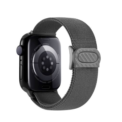 Foto - eses Nylon elasztikus óraszíj Apple Watch - Szürke 38mm, 40mm, 41mm