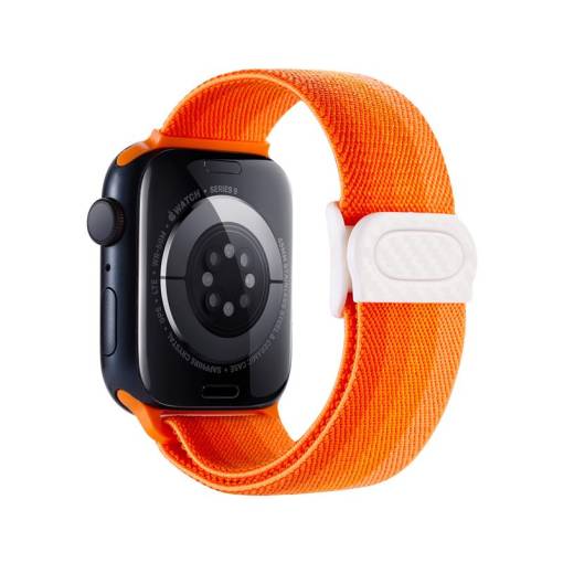 Foto - eses Nylon elasztikus óraszíj Apple Watch - Narancssárga spektrum 38mm, 40mm, 41mm