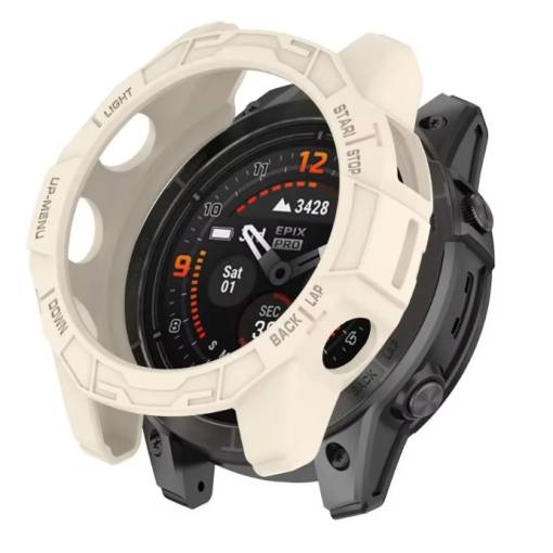 Foto - Silikon keret Garmin Epix Pro-hoz, 42 mm - Bézs