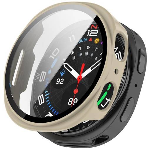 Foto - Samsung Galaxy Watch 8 44mm védelmező tok - Bézs