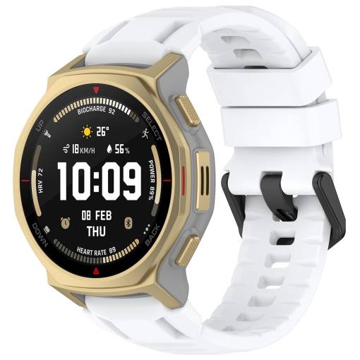 Foto - eses Szilikon szíj Xiaomi Amazfit T-Rex 3 Pro 48mm - Fekete