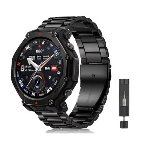 Foto - eses Szilikon szíj Xiaomi Amazfit T-Rex 3 Pro 48mm - Zöld