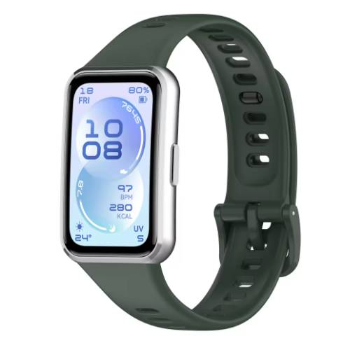 Foto - eses Szilikon lyukacsos szíj mágneses csattal Huawei Band 11 és Huawei Band 11 Pro - Kék