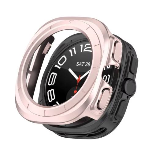 Foto - Védőkeret a Samsung Galaxy Watch Ultra2 47 mm-hez - Rózsaszín