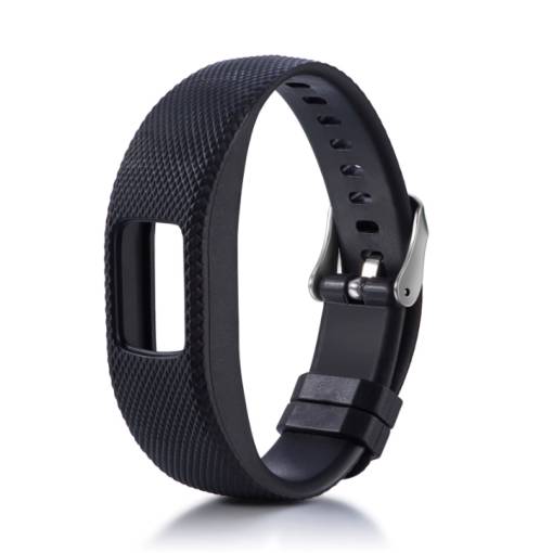 Foto - eses Szilikon szíj Garmin VivoFit 4-hez - S méret, fekete