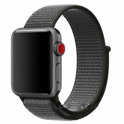 Foto - eses Nylon szíj Apple Watch-hoz - Szürke 42mm, 44mm, 45mm, 49mm