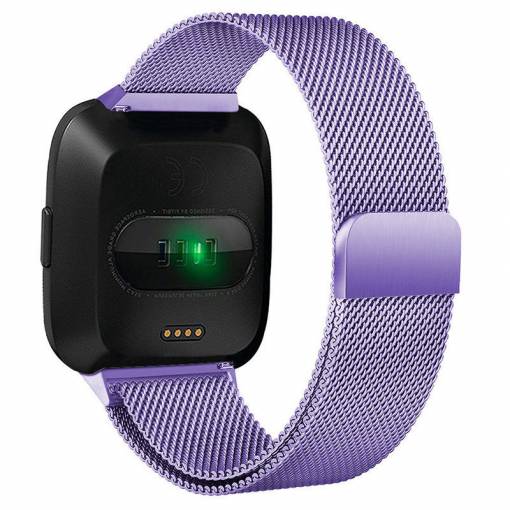 Foto - eses Milánský tah fialový velikost L pro Fitbit Versa