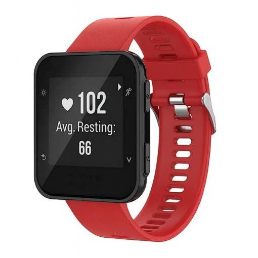 Foto - eses Szilikon szíj a Garmin Forerunner 30 és 35 számára - Piros