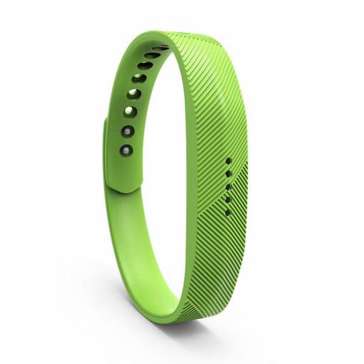 Foto - eses Szilikon szíj Fitbit Flex 2-höz - L-es méret, zöld