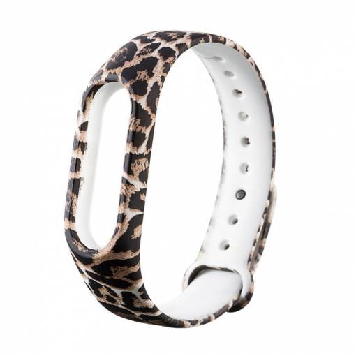 Foto - eses Karkötő Xiaomi Mi Band 2-höz - Leopard