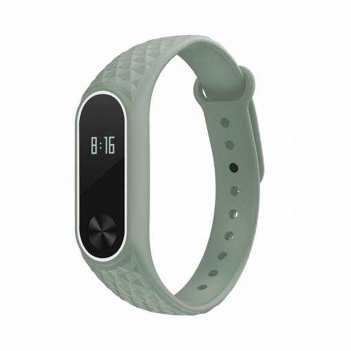Foto - eses Náramek vzorovaný zeleno bílý pro Xiaomi Mi Band 2