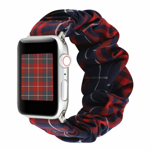 Foto - eses Elasztikus szíj Apple Watch-hoz - Kockás 42mm, 44mm, 45mm, 49mm