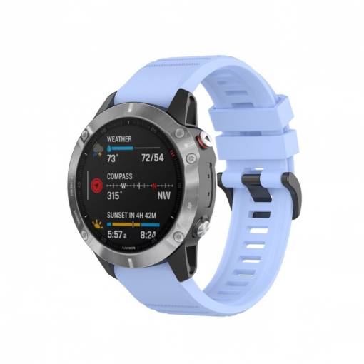 Foto - eses Sport szilikon szíj Garminhoz - Világos lila, QuickFit 22 mm