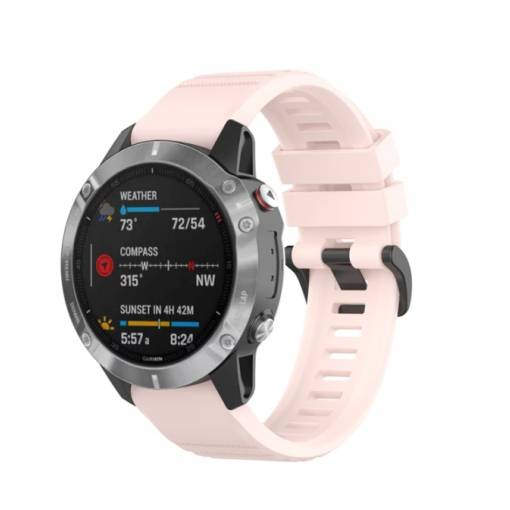 Foto - eses Sport szilikon szíj Garminhoz - Világos rózsaszín, QuickFit 22 mm