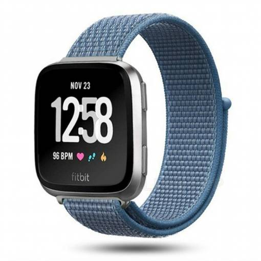 Foto - eses Nylon szíj Fitbit Versa-hoz - Kék