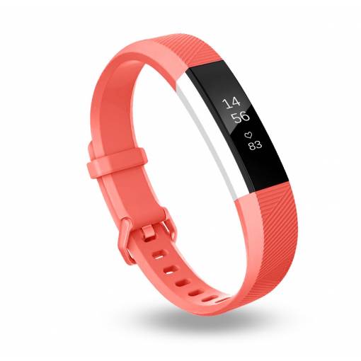 Foto - eses Silikonový řemínek oranžový ve velikosti L pro Fitbit Alta HR