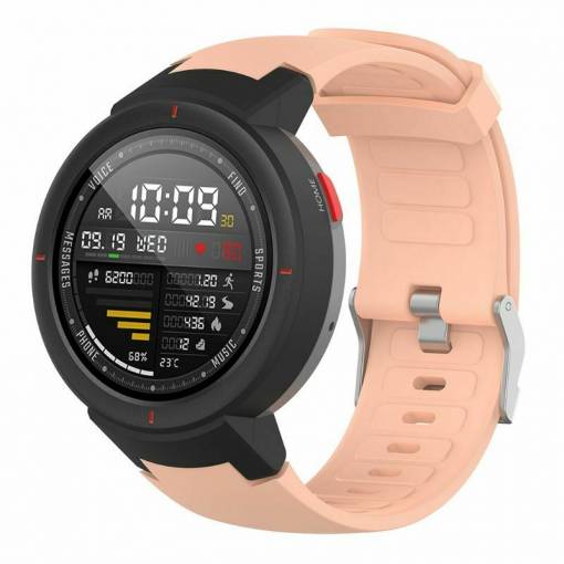 Foto - eses Szilikon pánt Xiaomi Amazfit Verge készülékhez - Rózsaszín