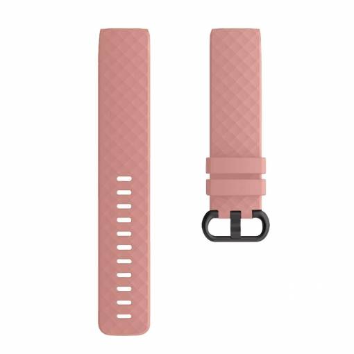 Foto - eses Szilikon pánt Fitbit Charge 3 és 4 készülékhez - S méret, rózsaszín