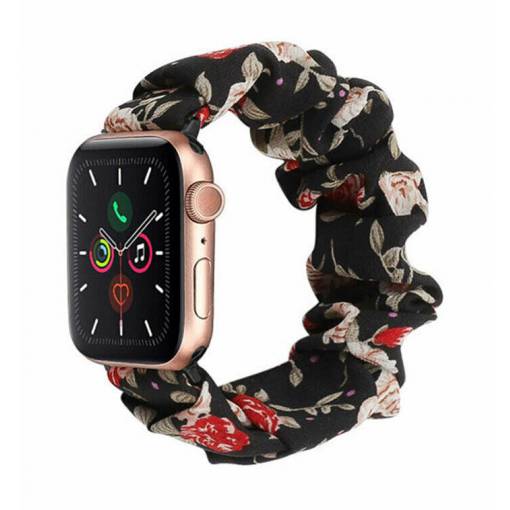 Foto - eses Elasztikus szíj Apple Watch-hoz - Mintás, rózsaszín 42mm, 44mm, 45mm, 49mm