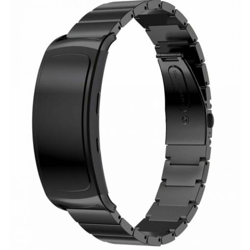 Foto - eses Fém szíj a Samsung Gear Fit 2 készülékhez - Fekete